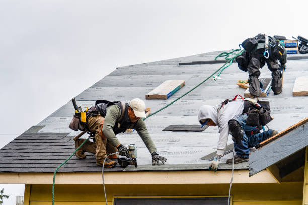 Professional Emergency Roof Repair technician working in Glenwood Landing, NY